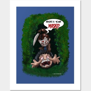 Jason Vorhees Covid Mask Enforcement Posters and Art